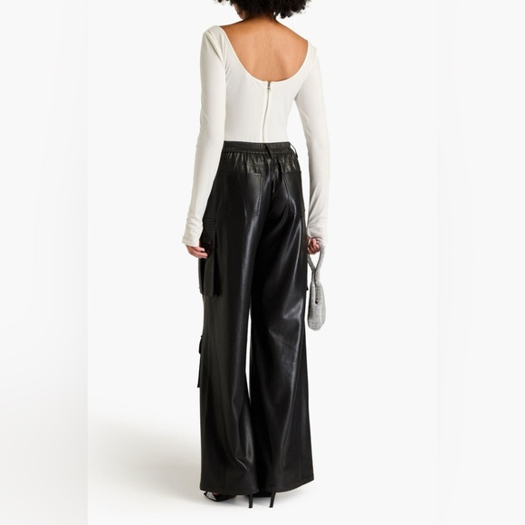 ALICE + OLIVIA
Crystal-embellished cutout crepe bodysuit - Picture 4 of 9